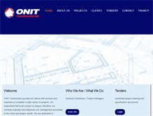 Tablet Screenshot of onitconstruction.com